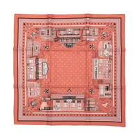エルメス カレ55 Hermes Paris Station Bandana エルメス パリ