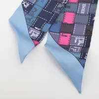 HERMES Bolduc au Carre ボルデュックチェック エルメス ツイリー Bolduc au Carre ボルデュックチェック