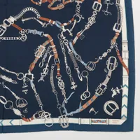 エルメス カレジェアン LES CHEVAUX DE CHAINES ストール カシミヤ