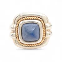 ティファニー リング 925×750 14.1g シルバー×ブルー ラピスラズリ