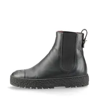 【CHANEL】シャネル ブラック ココマーク レザー ブーツ 24cm CHANEL シャネル ロングブーツ ココマーク レザー/エナメル