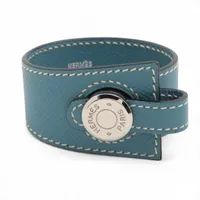 HERMES レザー　セリエ　ブレスレット　ブルー　バングル エルメス セリエ □C：1999 ブレスレット レザー ブルー