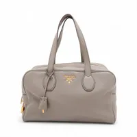 Prada Vitello Daino Leather Boston bag Gray BL0862 A3971966｜Pre