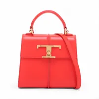 enrico alloni HIPPO レザー ハンドバッグ レッド enrico alloni HIPPO レザー ハンドバッグ レッド