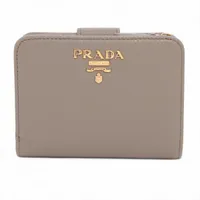 プラダ ヴィッテログレイン 1MH176 レザー コンパクトウォレット