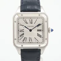 カルティエ マストタンク ヴェルメイユLM W1014354 925×革 QZ 白