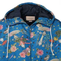 グッチ×ヒグチユウコ ナイロン ジャケット 44 メンズ ブルー 672639