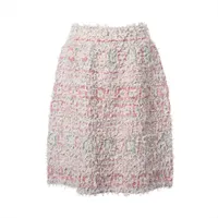 シャネル CCロゴ 台形 スカート BIG COCOマーク マルチカラー  38 シャネル ココマーク P58 コットン×ナイロン スカート 40 レディース