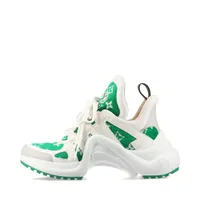 ヴィトン ラン55ライン 23年 メッシュ×レザー スニーカー 38