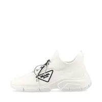 プラダ モノリス レザー スニーカー 37 レディース ブラック 1E119N