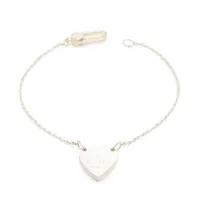 グッチ ハート ブレスレット 925 5.6g シルバー A3975086｜中古