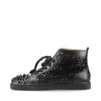 クリスチャンルブタン スパイクスタッズ レザー ハイカット