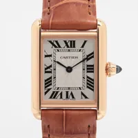 カルティエ マストタンク ヴェルメイユLM 925×社外革 手巻き