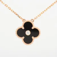 ヴァンクリーフ＆アーペル ヴィンテージアルハンブラ ネックレス オニキス ヴァンクリーフ&アーペル ヴィンテージアルハンブラ オニキス