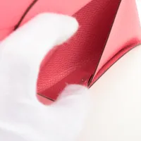 エルメス カルヴィ デュオ ヴォーエプソン コインケース ピンク B:2023
