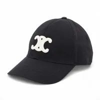 セリーヌ 2AUT6969P トリオンフ キャップ L コットン ブラック CELINE [新品] セリーヌ キャップ トリオンフ ベースボール