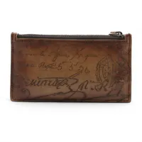 【美品】ベルルッティカリグラフィ マネークリップ レザー 財布 定価10万以上 ベルルッティ カードケース カリグラフィ マネークリップ レザー