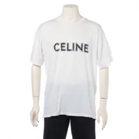 セリーヌ コットン Tシャツ XL メンズ ホワイト 2X50C671Q