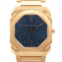 ブルガリ オクト フィニッシモ 103812 YG YG AT 青文字盤 A3976775