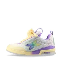 ヴィトン LVスケートライン 23年 レザー×メッシュ スニーカー 6.5