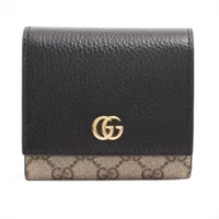 【たことら】グッチ✨️ GG柄　シマレザー　型押し　二つ折り財布　コンパクト 2つ折り財布 ウォレット グッチシマ GG柄 レザー ロゴ型押し 濃