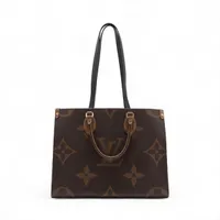 ヴィトン ジャイアントモノグラムリバース オンザゴーMM M45321 ブラウン RFID反応あり