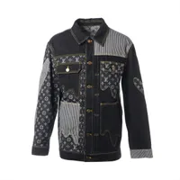 ヴィトン×NIGO 22SS コットン デニムジャケット 48 メンズ ブラック