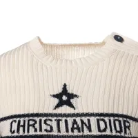 クリスチャンディオール コットン ニット I42 ロゴ 244S10AM730 クリスチャンディオール コットン ニット I40 レディース アイボリー