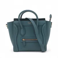 セリーヌ ラゲージ ナノショッパー レザー 2WAYハンドバッグ