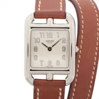 エルメス ケリーウォッチ ドゥブルトゥール GP GP×革 QZ 白文字盤