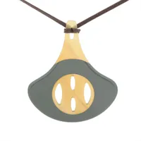 エルメス イザティス ネックレス バッファローホーン ピンク