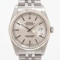 ロレックス デイトジャスト36 16234 SS×WG SS AT シルバー文字盤 あまりごま1