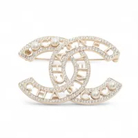 ルイヴィトン ミルエウンヌ GP×ラインストーン ブローチ シルバー ルイヴィトン ミルエウンヌ GP×ラインストーン ブローチ