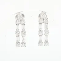 カルティエ コンテッサ エメラルド ダイヤ ピアス 750(YG×WG