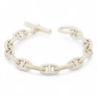 エルメス シェーヌダンクル Z:2021 ブレスレット GP×革 ブラック