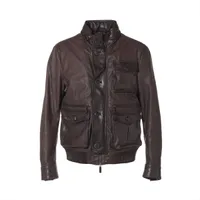 ジョルジオアルマーニの革のジャケット GM003104_AF24485_UC001_F_SS202