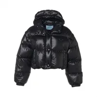 極美品✨プラダ ナイロン ジャケット リボンベルト 三角ロゴ 水玉模様 XL PRADA プラダ 22AW Re-Nylon PLATE LOGO BOMBER JACKET 三角