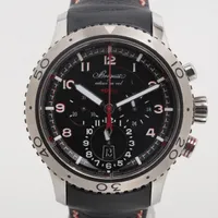 マリー ブレゲ マリーン2 クロノグラフ 5827BB/12/5ZU WG×革 AT