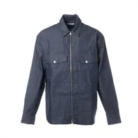 エルメス セリエ 21AW レザー×ウール×カシミヤ ジャケット 48 メンズ