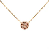 4℃ ダイヤ ネックレス K18(PG) 1.5g 2020年クリスマス限定