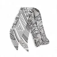 エルメス ツイリー Twilly エプロンドール シルク ネイビー/ホワイト HERMES エルメス スカーフ ツイリー エプロンドール バンダナ 白