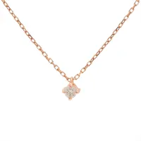 4℃ ダイヤ ネックレス K18(PG) 1.5g 2020年クリスマス限定