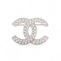 ルイヴィトン ミルエウンヌ GP×ラインストーン ブローチ シルバー ルイヴィトン ミルエウンヌ GP×ラインストーン ブローチ シルバー