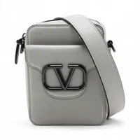 モンブラン ロゴ PVC ショルダーバッグ ブラック AP080409｜中古