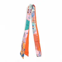 HERMES ツイリー COUP DE FOUET AU BLOC イエロー系 エルメスツイリー 新タグ 鞭・ブロック/Coup de Fouet au Bloc