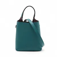モラビト ヴァンドーム オーストリッチ ハンドバッグ グリーン