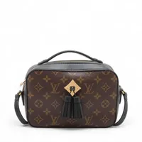 ヴィトン モノグラム サントンジュ M43555 ブラウンxブラック RFID反応あり