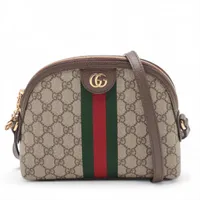 グッチ GGスプリーム インターロッキングG PVC×レザー