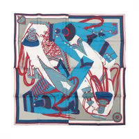 エルメス　カレ90 エミールの夜　Emile et Une Nuit Emile et Une Nuit scarf 90 - Orange | Hermès USA