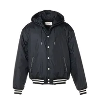 セリーヌ 22SS ナイロン ジャケット 44 メンズ ブラック×ホワイト